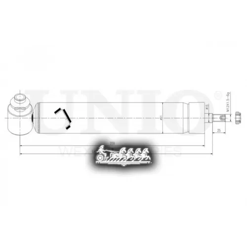 Амортизатор Bmw X5(F15)/X6(F16) Газ.задн.прав. UNIO 