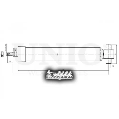 Амортизатор Bmw 1(F20)/3(F30) Газ.задн. UNIO 