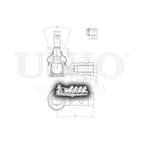 Наконечник Рулевой Тяги Chevrolet Spark 10- UNIO 