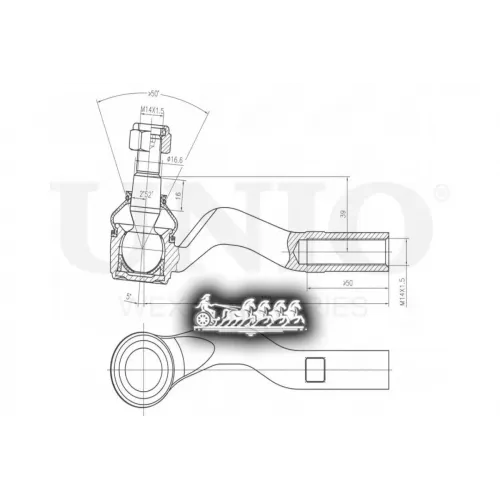 Наконечник Рулевой Тяги Mb E(W210) Лев. UNIO 