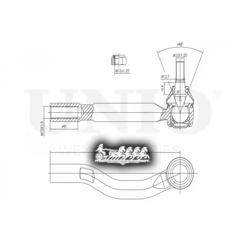 Наконечник Рулевой Тяги Toyota/Lexus Camry/Es 06- Прав. UNIO 