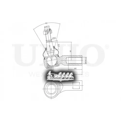 Наконечник Рулевой Тяги Vag Touareg/Q7/Cayenne 02- Прав. UNIO 