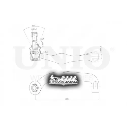 Наконечник Рулевой Тяги Vw Transporter(T5/6) 03- Прав. UNIO 