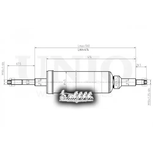 Амортизатор Bmw 3(E90) Газ.задн. UNIO 