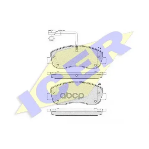 Колодки Тормозные Дисковые Комплект Icer 