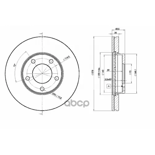 Диск Тормозной Icer 78BD3272-2