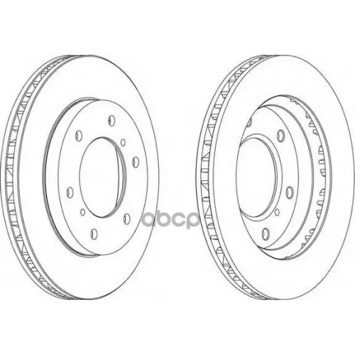 Диск Тормозной Mitsubishi Pajero 00- (R16) Передний Ferodo 