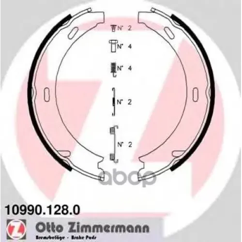 Колодки Тормозные Барабанные Zimmermann 10990.128.0