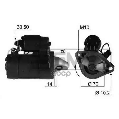 Стартер Nissan Almera Classic/Primera 02- 1.5-1.8 1,2Квт Era 