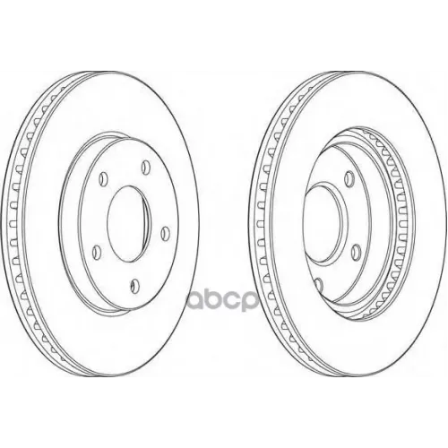 Диск Тормозной Mitsubishi Lancer 9/10  03- Перед. Ferodo 