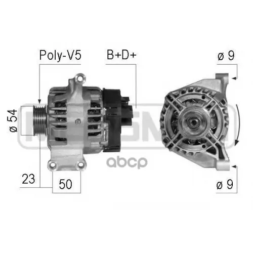 Генератор Fiat 500/Doblo 1.2/1.4 120A Era 