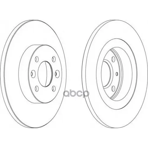 Диск Торм. Renault Logan 1.4-1.6 2004=> Ferodo 