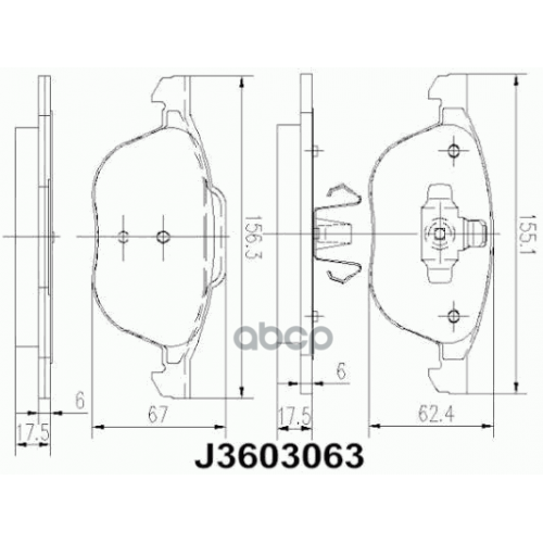 Колодки Тормозные Передние Nipparts 
