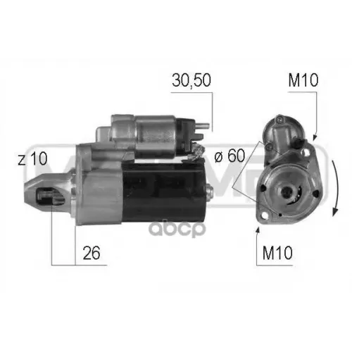 Стартер Mb 1.1Квт Era 