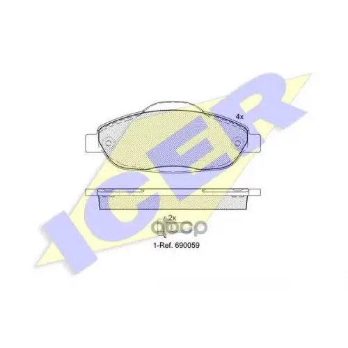 Тормозные Колодки Передние Icer 