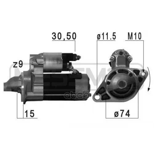 Стартер Toyota Auris/Rav4 07- Era 