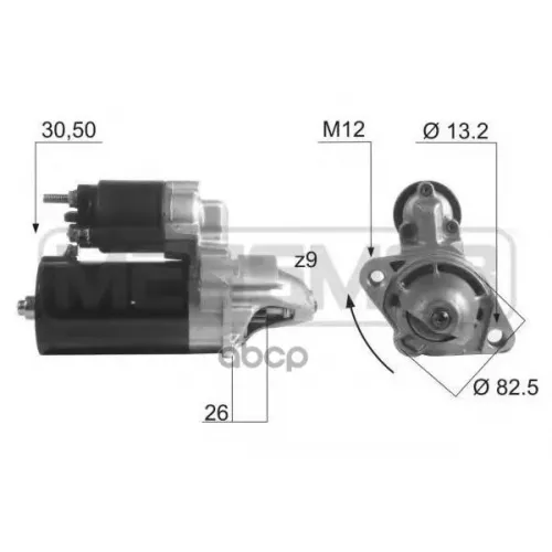 Стартер Audi A4/6/8/Vw Passat 96- 1.4Квт Era 