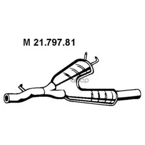 Резонатор E39 520/523/528I Touring Eberspacher 21.797.81