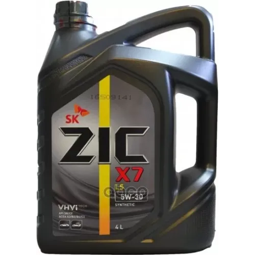 ZIC Масло Моторное 5W30 Zic X7 Ls 4Л Синтетика С3 (Пластик)