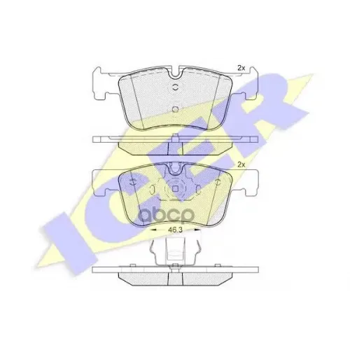 Колодки Тормозные Комплект Icer 