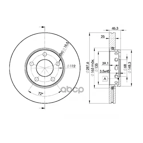 Диск Тормозной Icer 78BD4063-2