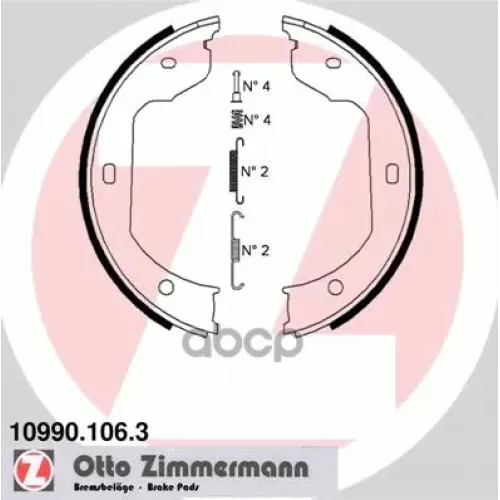 Колодки Тормозные Барабанные Zimmermann 10990.106.3