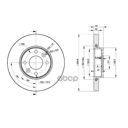 Диск Тормозной Icer 78BD7795-2