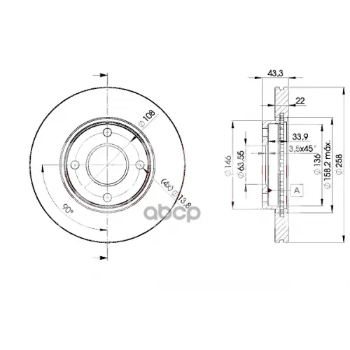 Диск Тормозной Icer 78BD5344-2