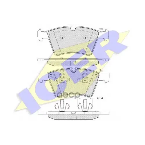 Колодки Тормозные Комплект Icer 