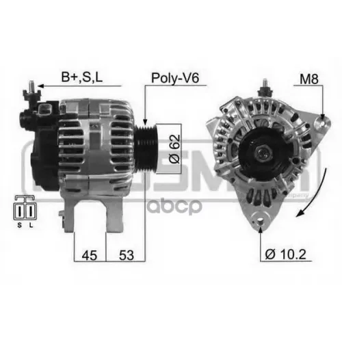 Генератор Hyundai Santa Fe 2.7 01-06 Era 