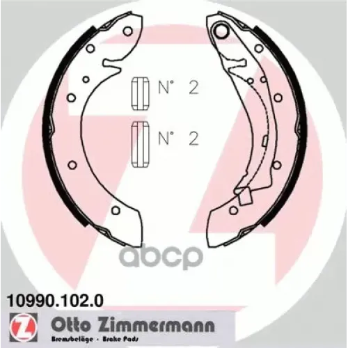 Колодки Тормозные Барабанные Zimmermann 10990.102.0