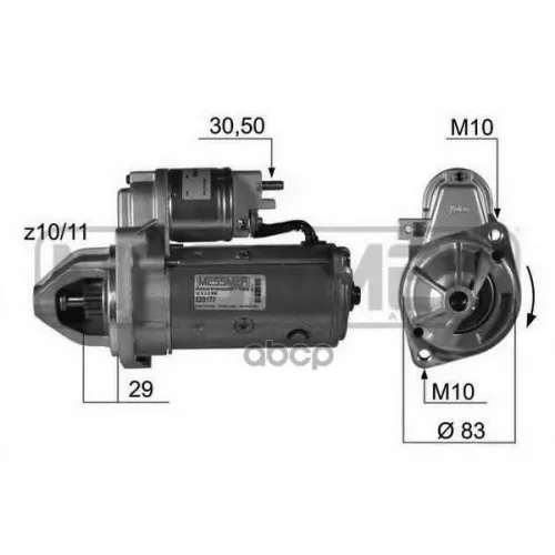 Стартер Mb W638/639/Sprinter -06 2 Квт Era 