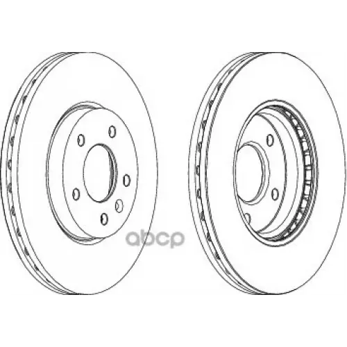Диск Тормозной Chevrolet Cruze/Opel Astra J R16 09- Передний D 300Мм. Ferodo 