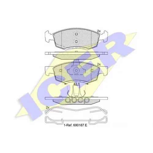 Тормозные Колодки Передние Icer 