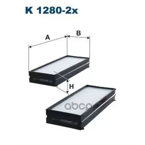 Фильтр Салона Hyundai Santa Fe 2001=> Filtron K1280-2X