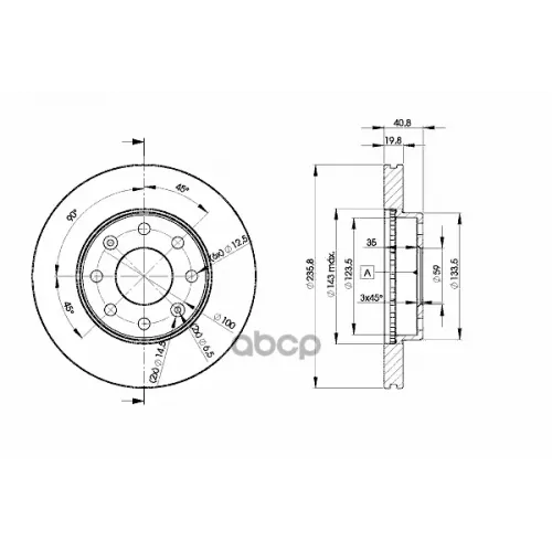 Комплект Дисков Тормозных Icer 78BD4633-2