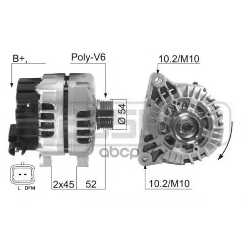 Генератор Psa С4/307/407 Era 