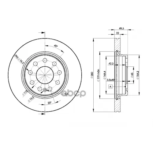 Диск Тормозной Icer 78BD5614-2