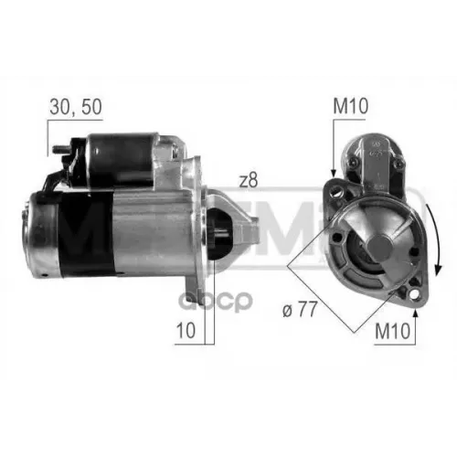 Стартер Hyundai/Mitsubishi 1.2Квт. Era 
