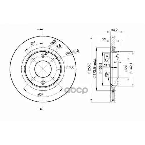 Диск Тормозной Icer 78BD4750-2