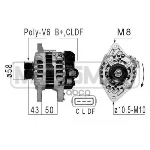 Генератор Hyundai Solaris 2011-> Era 