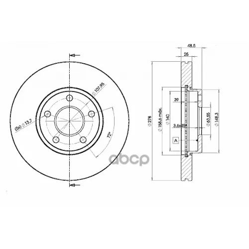 Диск Тормозной Icer 78BD3963-2