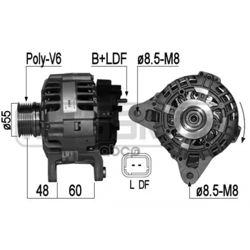 Генератор Renault Logan 10- 95A Era 