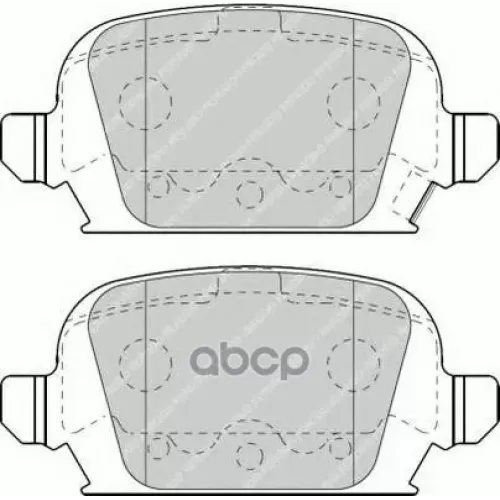 Комплект Тормозных Колодок, Диско Ferodo 