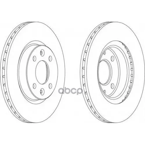 Диск Тормозной Renault Logan/Sandero Передний Вент.d 259Мм. Ferodo 