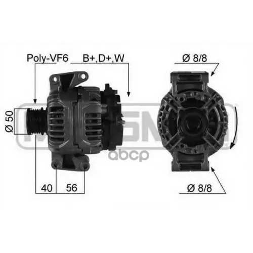 Генератор Mb Sprinter 2.2 D 00-06 90A Era 