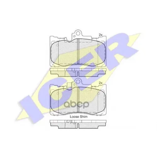 Колодки Тормозные Дисковые Комплект Icer 