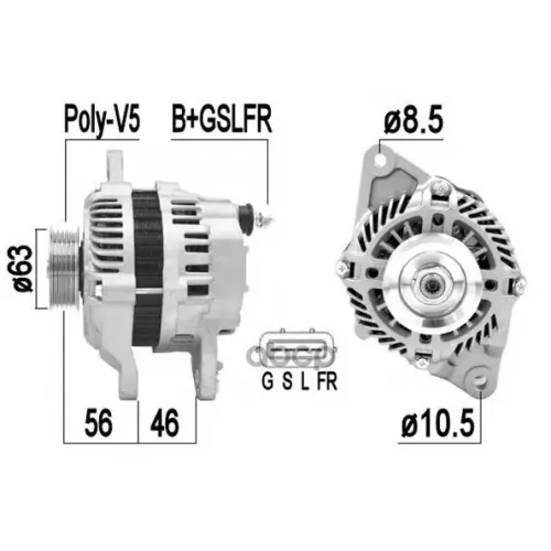 Генератор Mitsubishi Colt/Lancer Era 