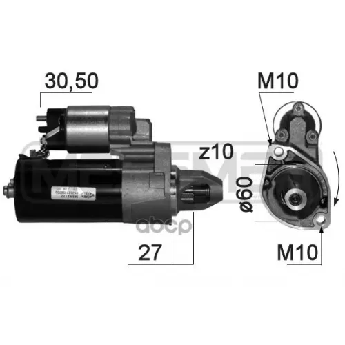Стартер Mb W203/204/210/211 2.4-3.5 1.7Квт Era 