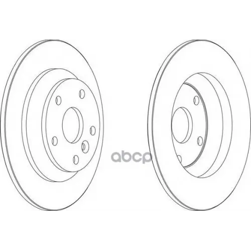 Диск Торм. Ford Mondeo, S-Max 1.8-2.5L 2007=> Ferodo 